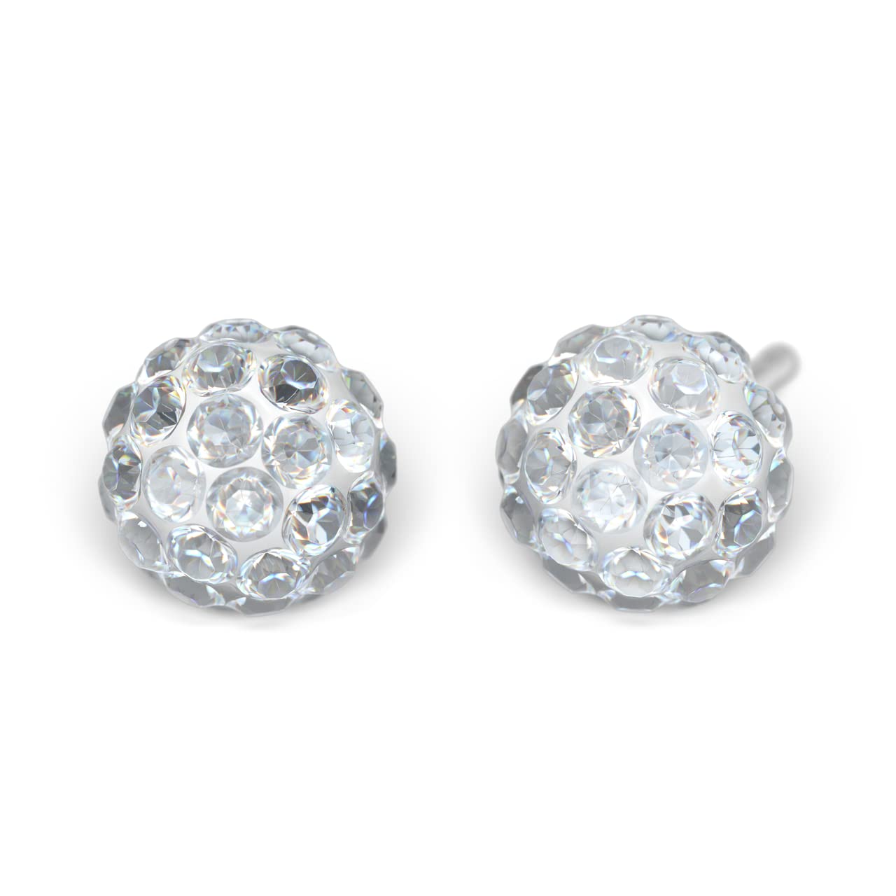 Studex Tuba Pendientes hipoalergénicos, juego de pendientes brillantes, 3 pares de pendientes
