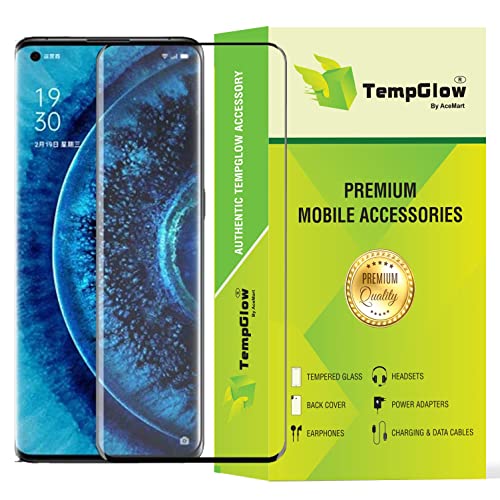 Image of Screen Protector for Oppo Find X2 (Black) Tempered Glass Edge-to-Edge 3D Screen Guard With Installation Kit