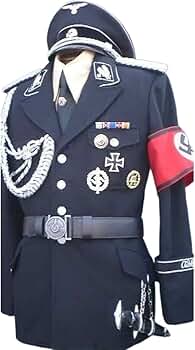 Amazon.co.jp: [Wo Wo 商贸] ドイツ軍 軍服風 親衛隊黒服 通常