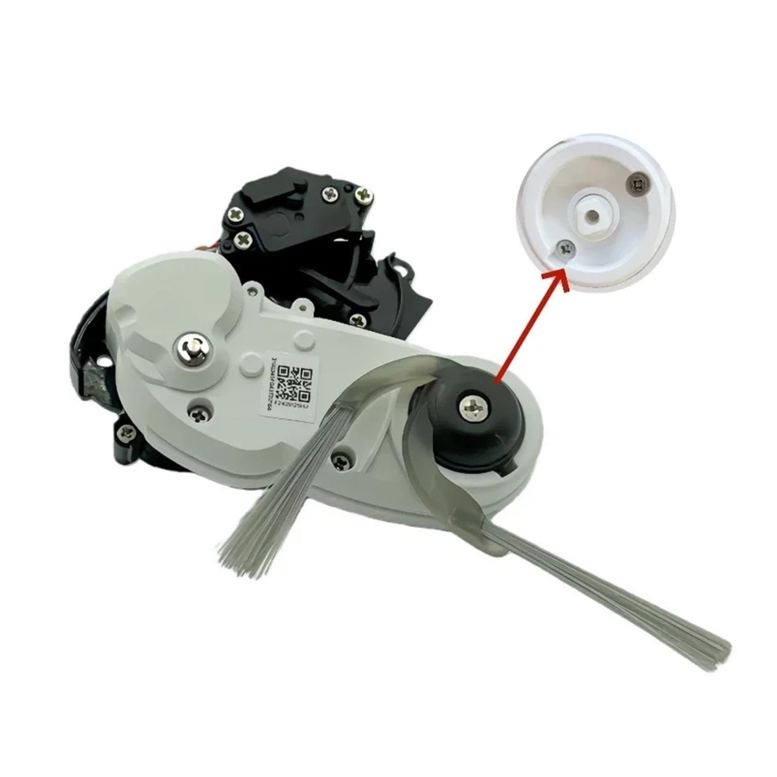 Compatible con Roborock, Accesorio De Motor De Cepillo Lateral Qrevo Curv for Aspiradora Qrevo Edge S5A, Repuestos De Motor De Cepillo Lateral FlexiArm(White)