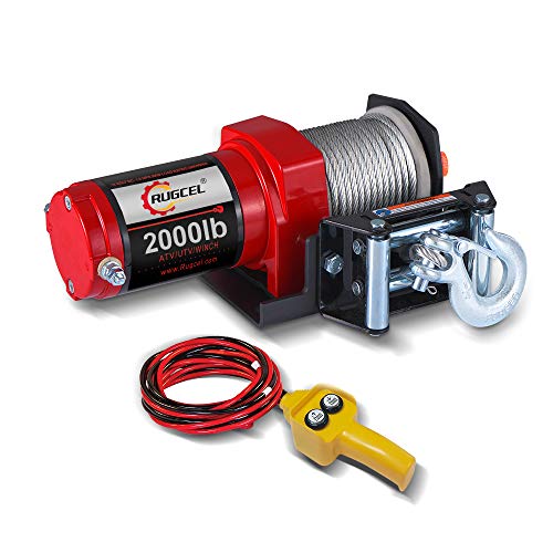 RUGCEL 2000-lb. ATV/UTV Electric Winch