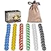 Yellow Mountain Imports, Set Biglie di Vetro per Dama Cinese, Traslucide, Stile Petalo, 60 Pz da 14 mm immagine