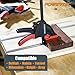 POWERTEC 2 PK Tracksaw Track Guide Rail Clamp, 8-3/4 Inch Quick Release Clamps for Circular Saw Guide Rail System, Woodworking, 71423