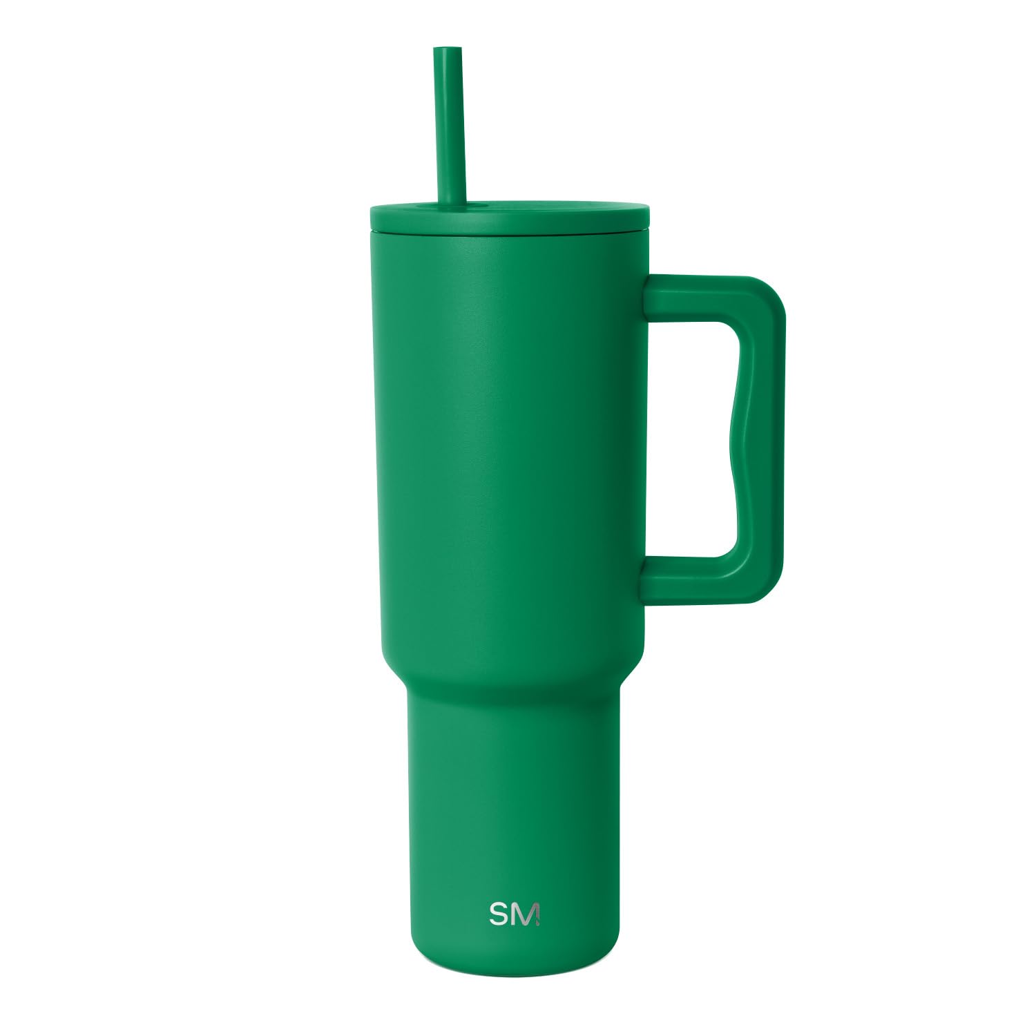 Simple Modern Tumbler with Handle and Straw | 40oz | Green
