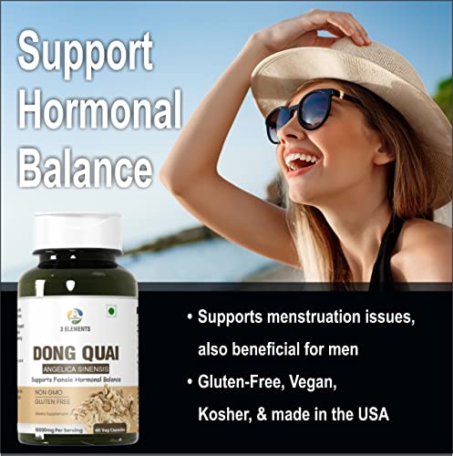 Dong Quai 120 Capsules 1000Mg Dietary Supplement | Supports Female Hormone Balance | Non-Gmo, Vegan, Gluten-Free | Vegetarian Capsules … #TOP4