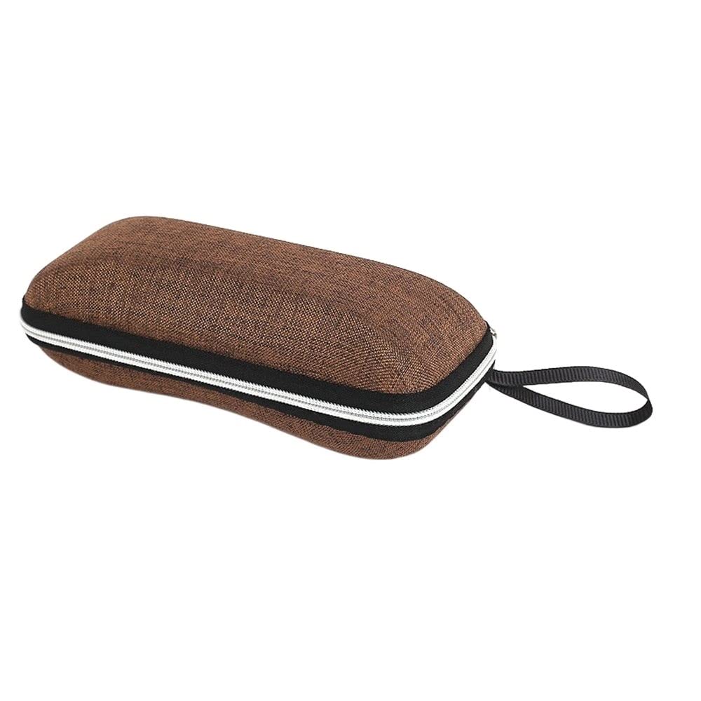 Przenośne etui na okulary, pokrowiec na okulary przeciwsłoneczne twarde etui dla kobiet i mężczyzn, pudełko na okulary ze smyczą na zamek błyskawiczny, etui ochronne