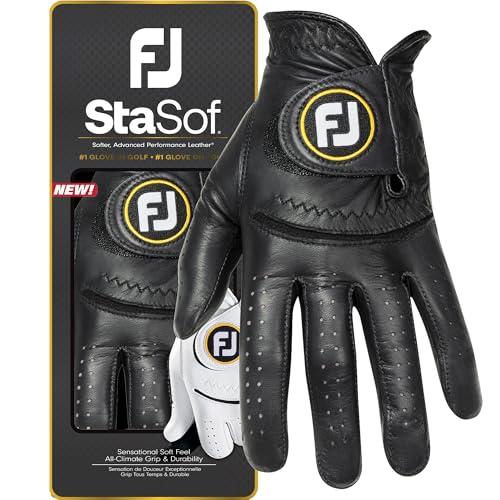 Guante golf FootJoy StaSof negro para mejorar tu juego de fin de semana en el club