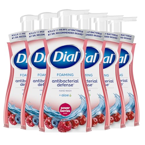 Dial Antibacterial Foaming Hand Wash, Power Berries, 7.5 fl oz, 6-Pack - image 1