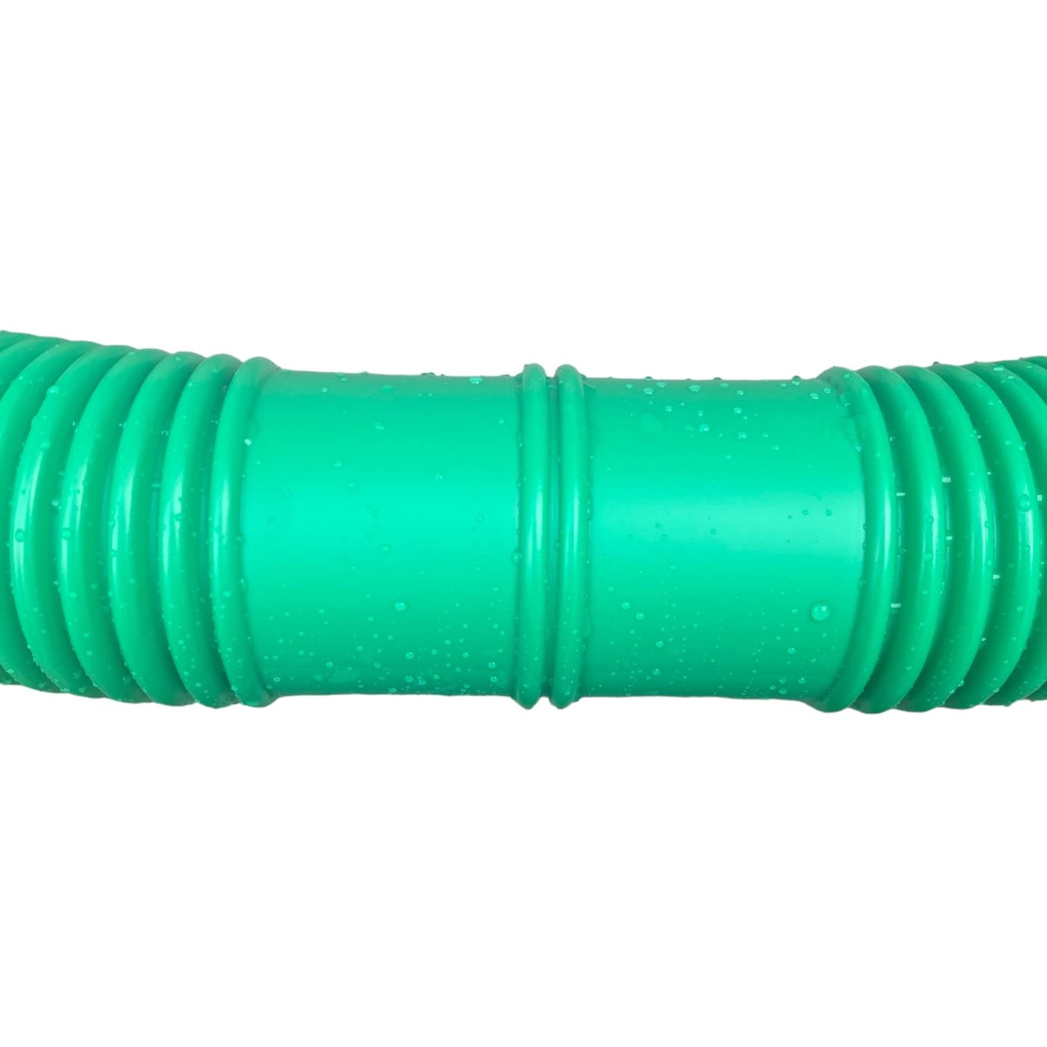Tuyau de piscine - Vert - DN 32 mm - Différentes longueurs d'anneau - Distance entre les manchons : 1 m - Fabriqué en Allemagne (40 m)