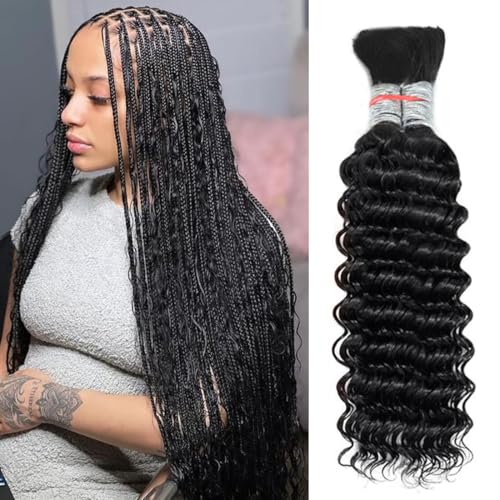 Deep Wave Bulk Human Hair for Braiding No Weft Unprocessed