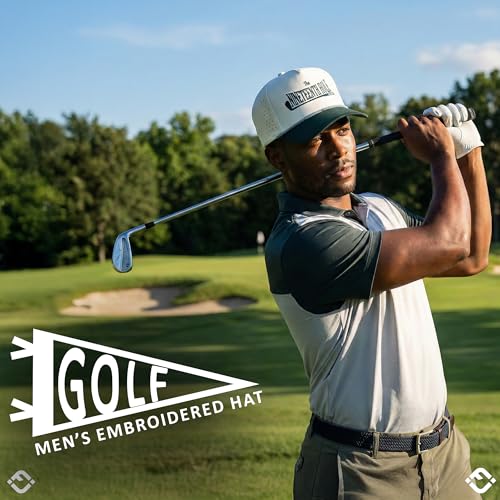 Image of Funky Junque Golf Trucker Hat | Lightweight Golf Trucker Rope Hat with Adjustable Snapback, Golf Course and Weekend Wear, Funny Golf Hats for Men and Women