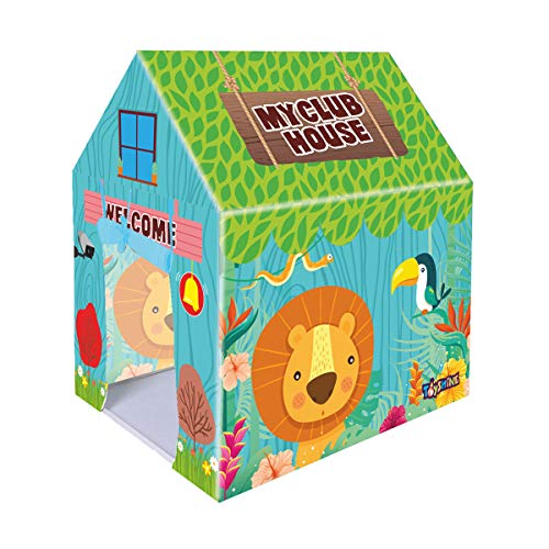 Toyshine Pretend Playhouse Club House Play Tent For Kids-Made In India,Multicolour, Tent House Theme