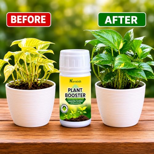 Image of Navnish Plant Boost Liquid Biofertilizer (2 x 50ml) | Organic Plant Booster for Speed Growth | Promotes Healthy Roots of All Home Garden Plants | Liquid Fertilizer for Plants Home Gardena