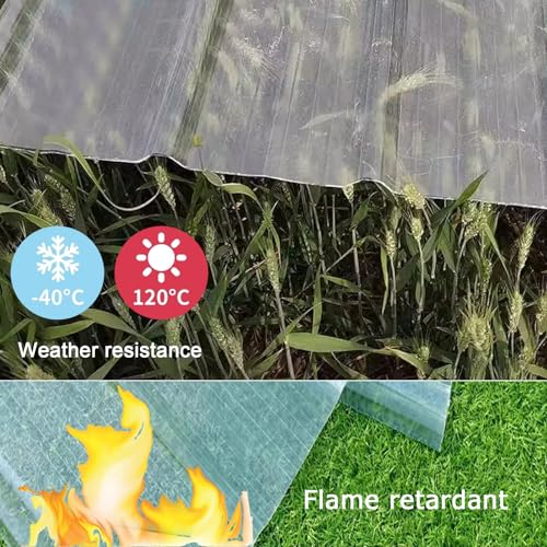 Paneles de techo para invernadero resistentes a la intemperie y transparentes 7