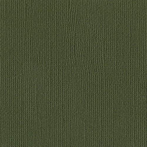 Bazzill Ivy 12x12 Textured Cardstock | 80 lb Dark Green Scrapbook Paper | Premium Card Making and Paper Crafting Supplies | 25 Sheets per Pack
