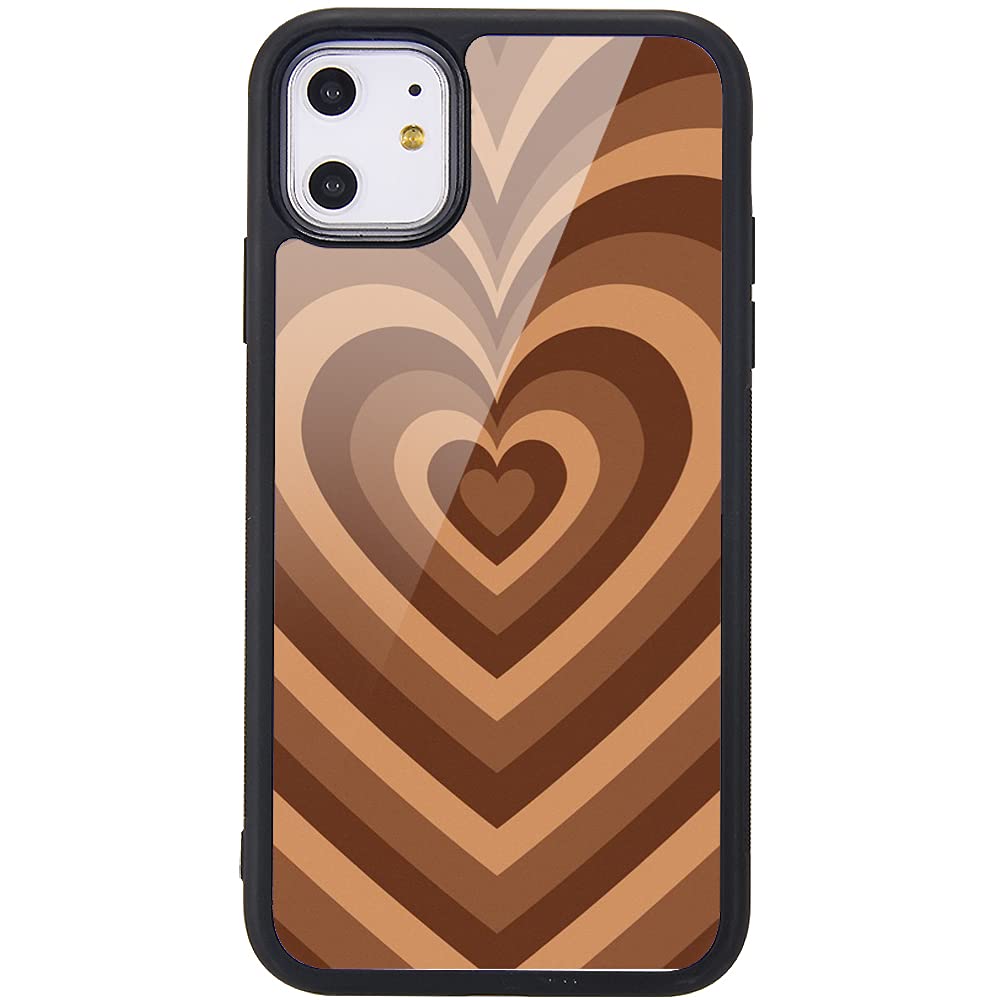 Maycari Aesthetic Love Heart Coffee Latte Phone Case For Iphone