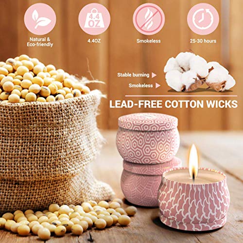 Melodysusie Portable Kids Nail Dryer & Aromatherapy Scented Candles For Home -Natural Soy Wax 4.4 Oz Portable Travel Tin #TOP6