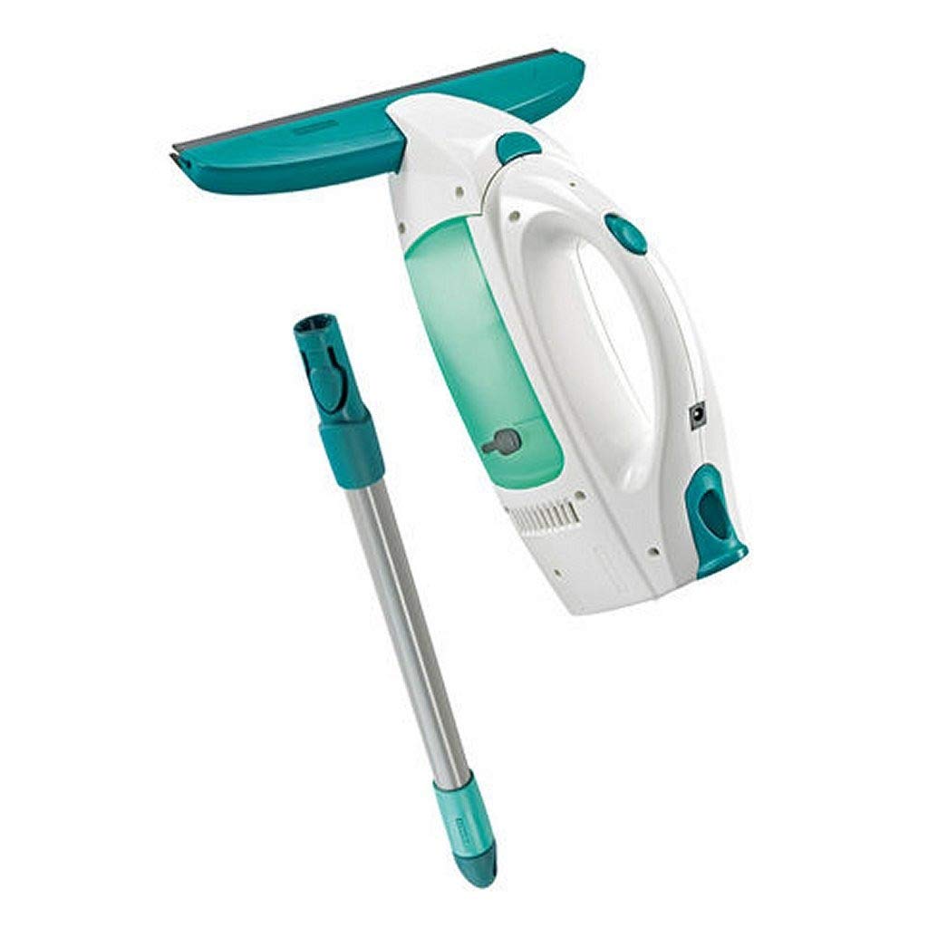LEIFHEIT Window Vacuum Cleaner/Vacuum Glass Cleaner/Shower cubicles Cleaner Dry & Clean Wiping Width 28 cm with Steel Handle 43 cm