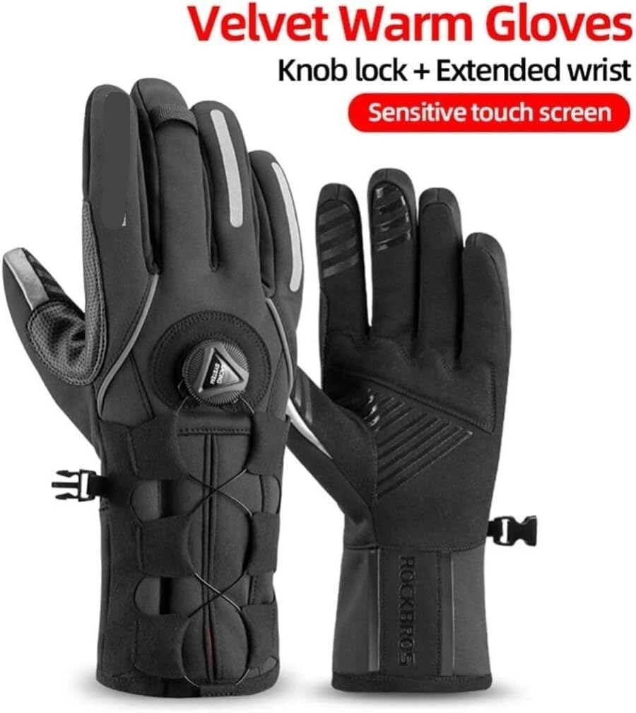 Guantes Bicicleta Montaña Guante Pantalla Reflectante Táctil Cálido MTB Guantes De Bicicleta Guantes Impermeables Al Aire Libre Guantes Ciclismo Hombre Verano