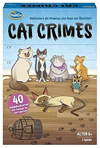 Ravensburger Cat Crimes (TM) ThinkFun: ¡Combina las pistas y encuentra al culpable! [ versión en alemán] | Ya disponible en tu tienda friki favorita! En mundofriki.es!