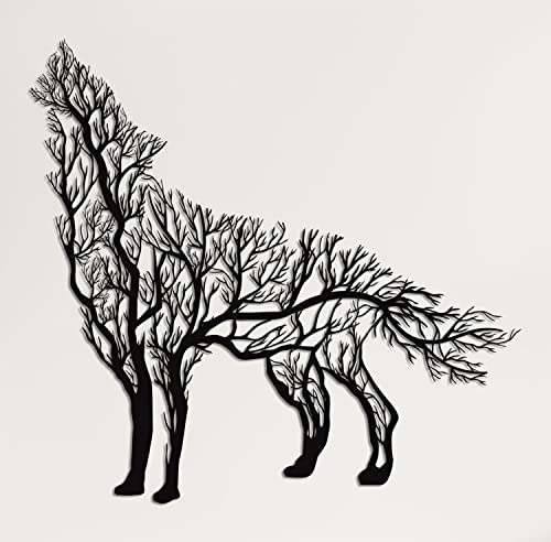 Transform Your Space with Majestic Wolf Metal Wall Art