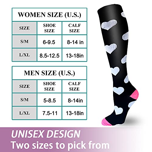 Sooverki Copper Compression Socks Women And Men 6 Pairs - Best For Running, Athletic, Medical, Travel #TOP5