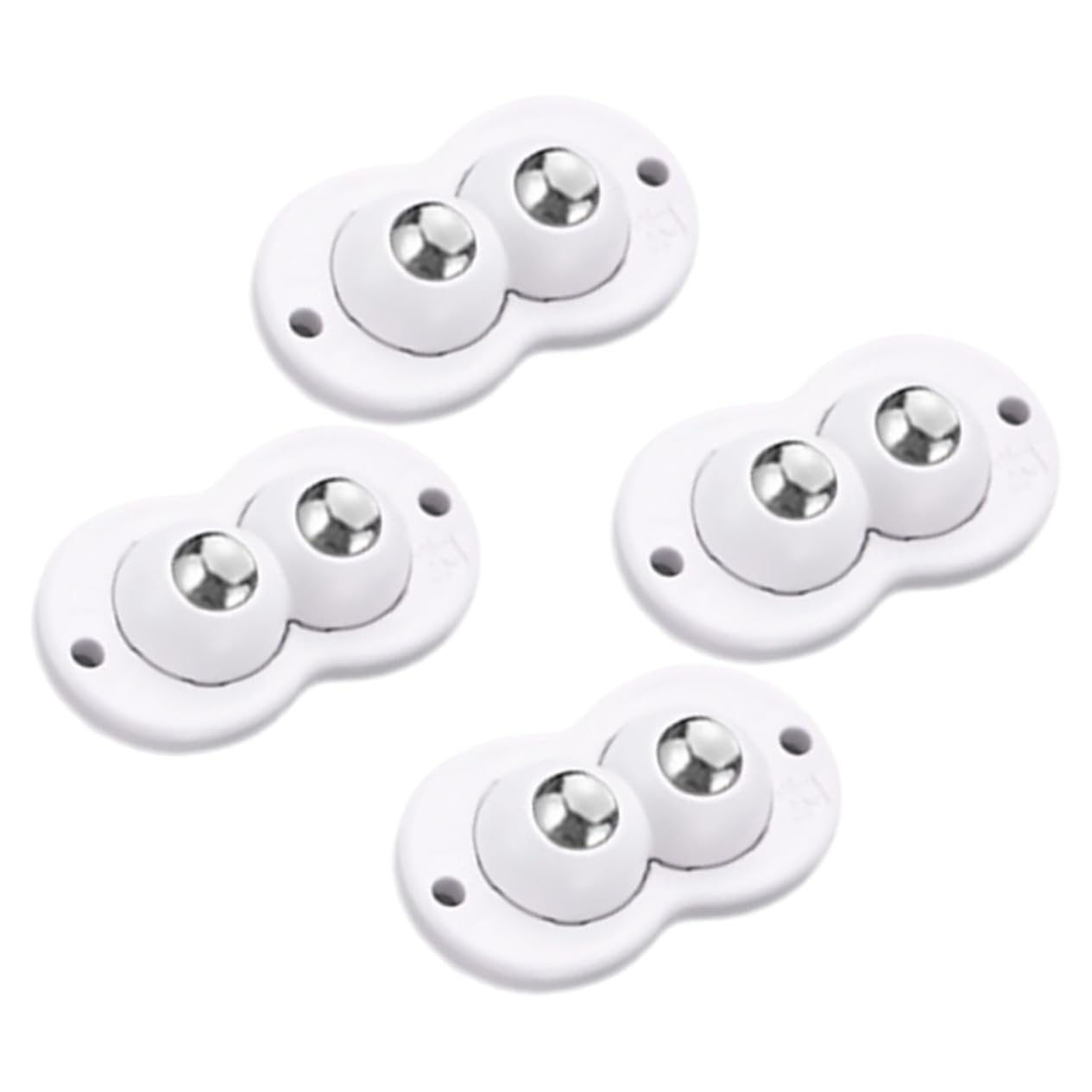 OSOLADY Mini Casters Adhesive 4pcs Casters Wheels for Trash Can Storage Box Bedside Table