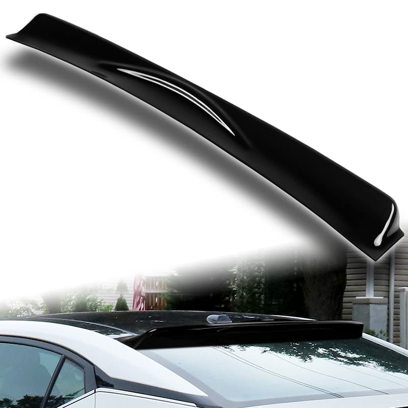 Amazon.com: HYPERSPEED Black ABS Rear Roof Window Deflect Visor