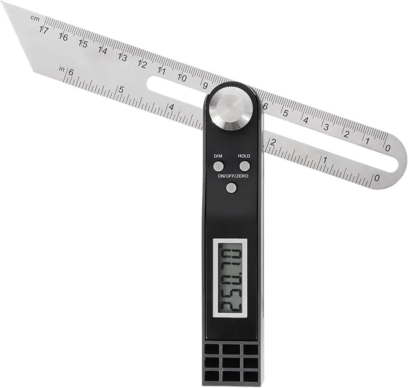 Woodworking Ruler Kit 360° LCD Digital Sliding T Bevel Gauge Angle
