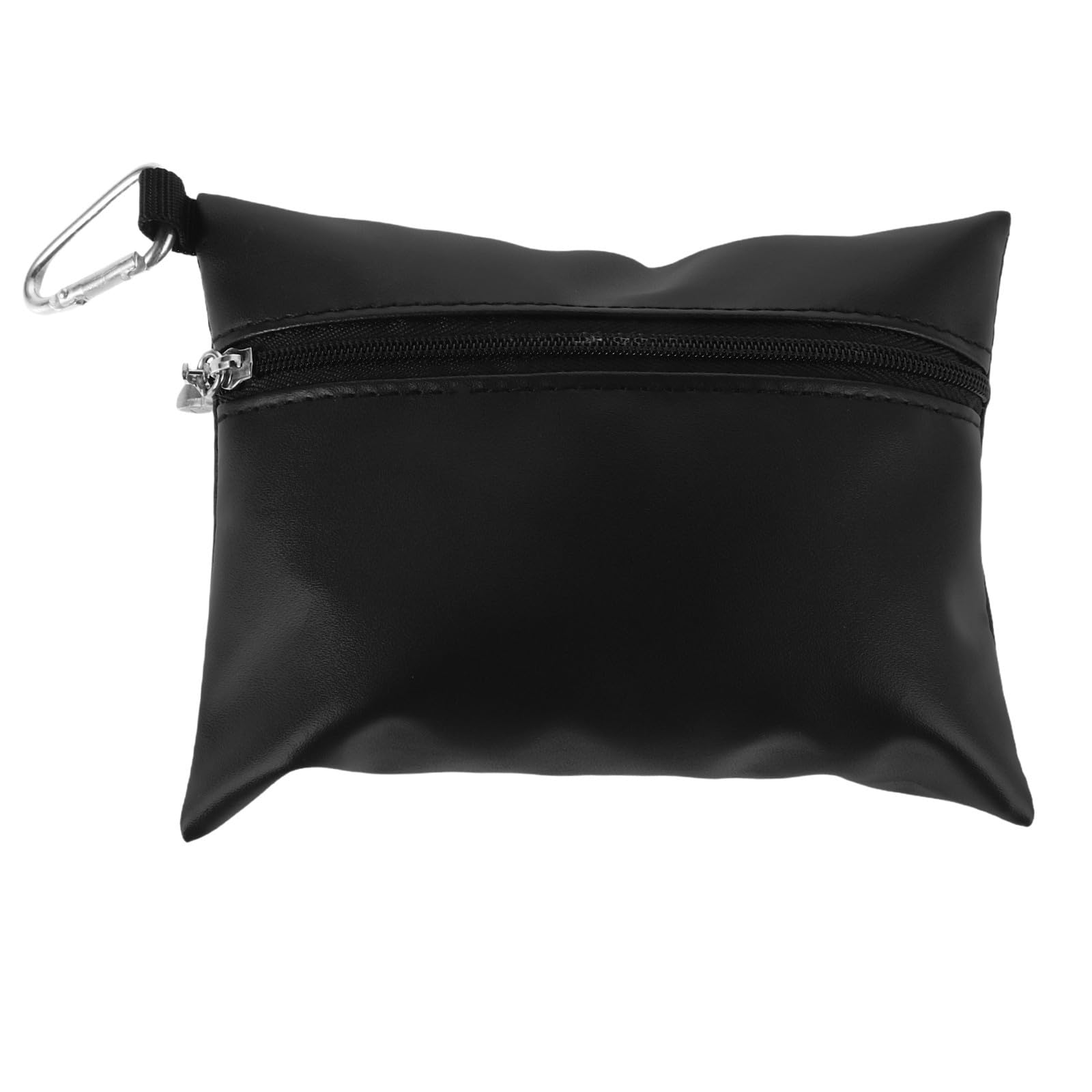 VICASKY Black PU Golf Tee Bag Pouch for Golfer Storage and Carry