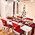 FUSHENMU 4PCS Christmas Chair Covers,Red Christmas Santa Claus Hat Xmas Chair Slipcovers Sets for New Year Dinning Room Decoration