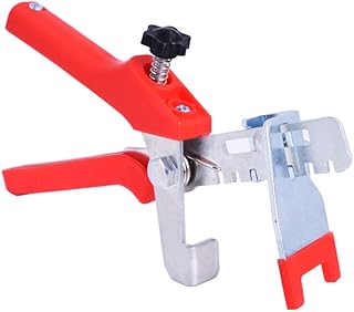 Tile Leveling Pliers Metal Locator for Ceramic Floor Lippage Leveling System Clamp for Tiling Installation Laying Tools Red TUSRAI