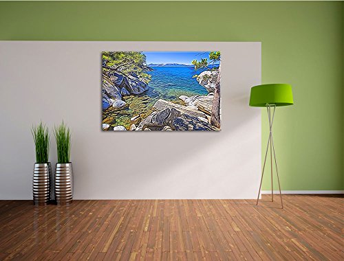 InstyleArt Pietre in Acqua Stampa su Tela 120x80