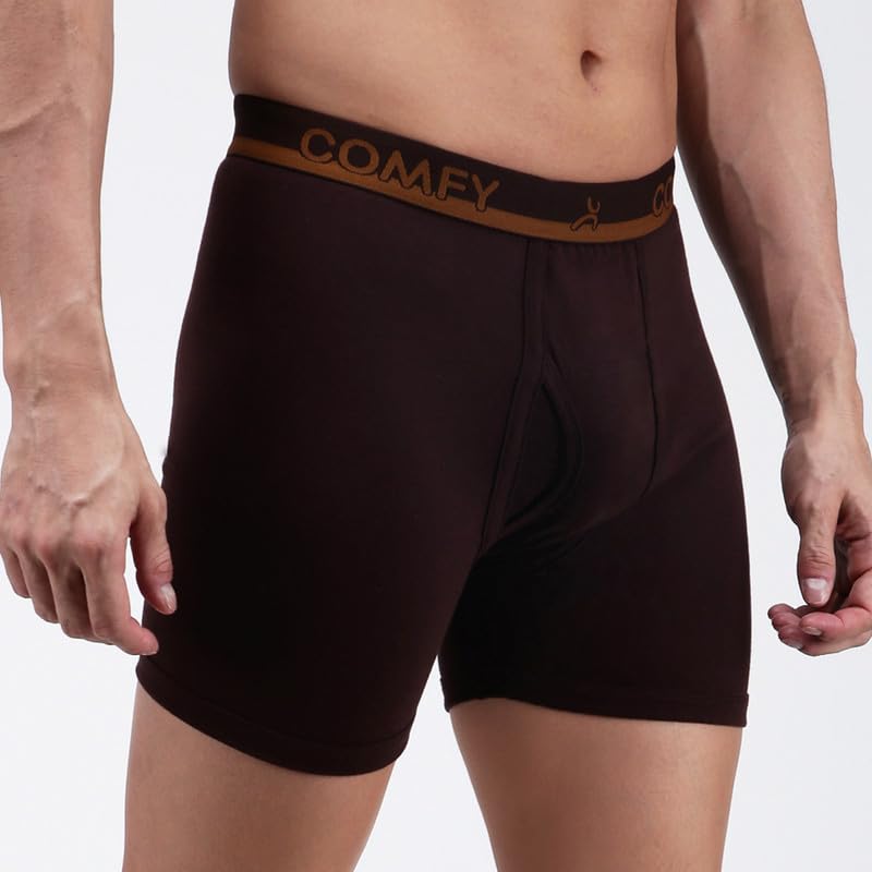 Image of Amul Comfy Men's Trunk Underwear | Soft Outer Elastic | Soft Waistband | Breathable Comfortable Innerwear | Pack of 10 | Color May Vary