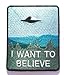 I Want To Believe Patch Embroidered Iron / Sew on Badge The X-Files Movie Poster Costume Souvenir Applique New