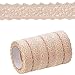 Produktbild Gintan Spitzenband Selbstklebende Dekoband Spitze Band Bordüre Spitzenband Beige Vintage Set Gesamt 6 Rolls Nähen Für Hochzeit Tischdeko Basteln Geschenkband (Beige)