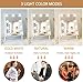 FENCHILIN White Hollywood Vanity Mirror with Lights 9 Dimmable Bulbs Makeup Mirror with Smart Touch Control for Glam Room Bedroom Detachable 10X Magnification Rotation White