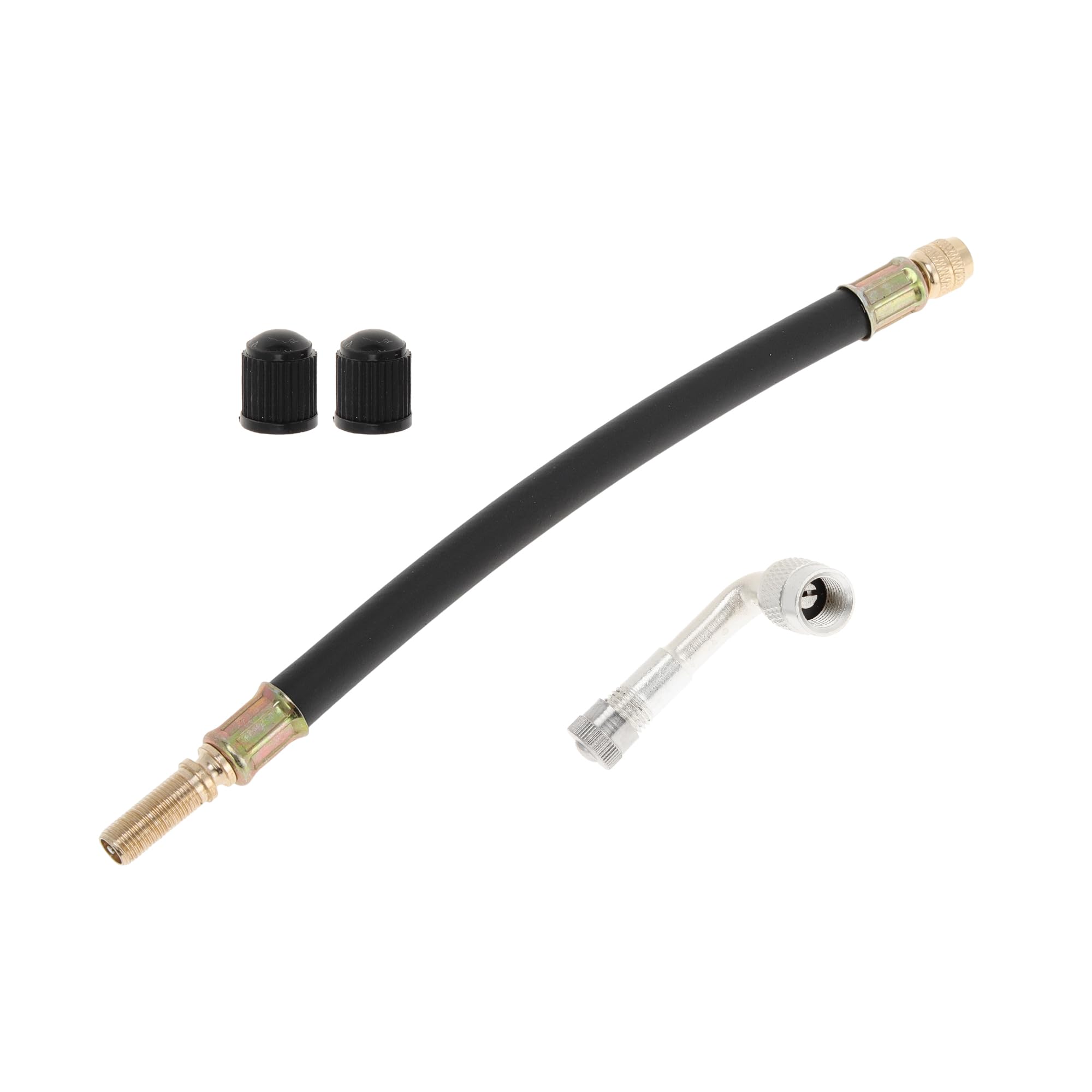 Motoforti 1set 90 Degree Copper Tire Valve Extension with Durable Plastic 210mm Tyre Valve Inflation Adapter for Car Motorcycle RV Truck Bike
