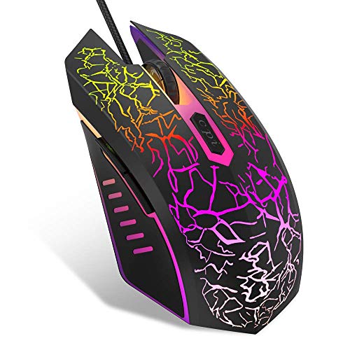 MEETION PC Gaming Mouse Wired with RGB Chroma Backlit | 6 Programmable Buttons | MT-M930 Model