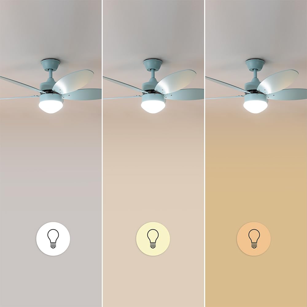 Cecotec - Ventilateur de Plafond avec Lumière EnergySilence Aero 4260 Full Sky - 40 W, Diamètre 106 cm, Lampe Intégrée, Télécommande, Minuterie 8 Heures, 6 Vitesses, 5 Pales, Été/Hiver