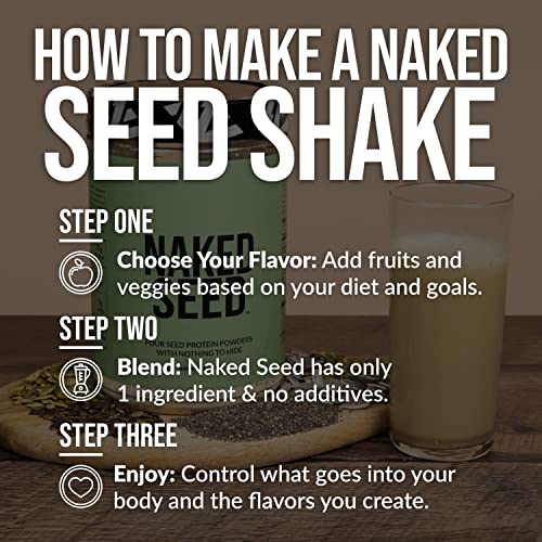Naked Seed - 4 Seed Protein Powder, Only 4 Ingredients - Chia, Watermelon, Sunflower and Pumpkin Seed - Gluten-Free, Soy Free, Vegan, No Gmos, No Artificial Sweeteners - 15 Servings - Image 6