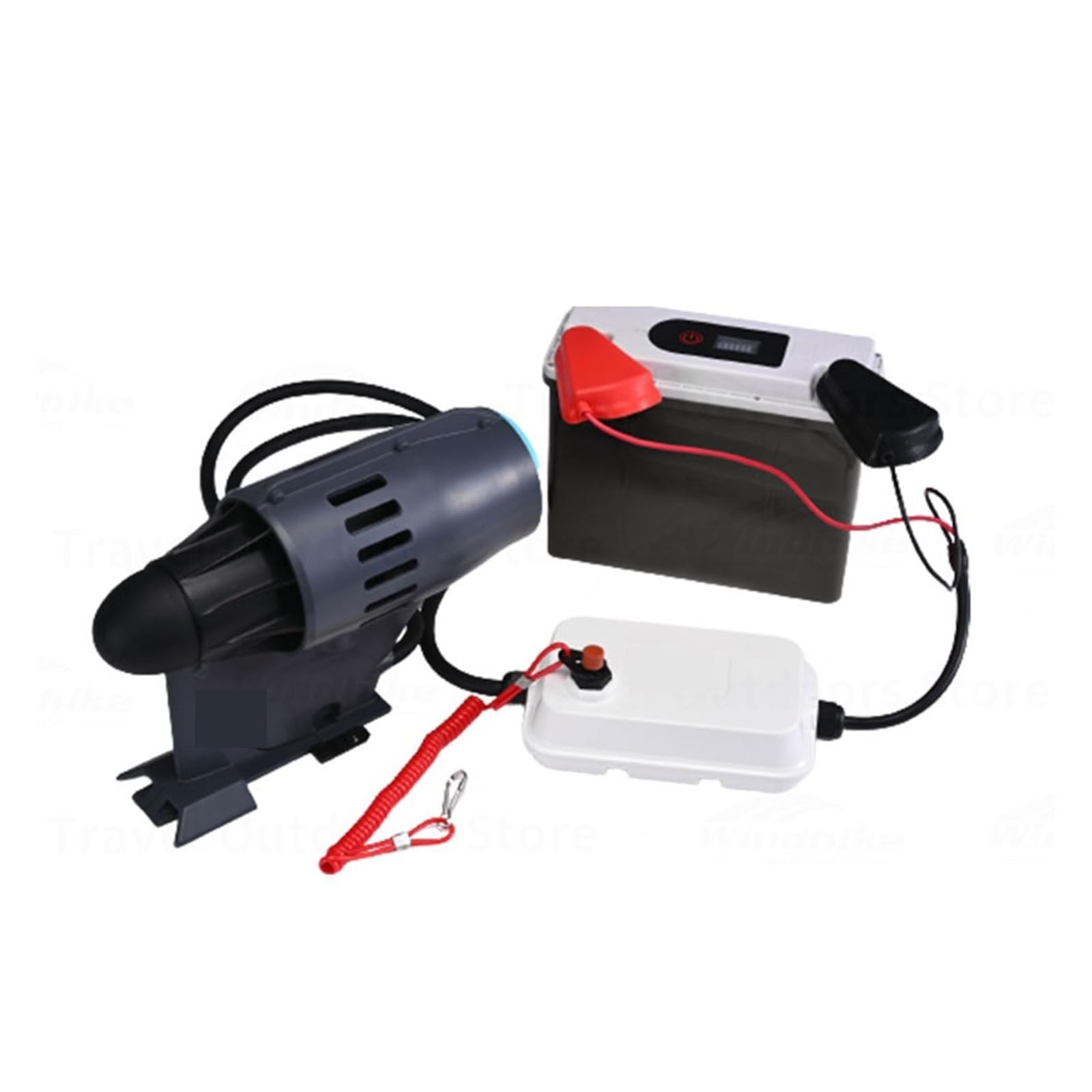 Elektrische Power Fin for Kajak SUP Paddle Board Aufstehen Surfen Schub Motor Angeln Surfbrett Unterwasser Propeller(Without Battery)