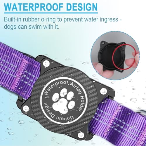 Ytanest Reflective AirTag Dog Collar, Waterproof Air Tag Dog Collar Holder - Image 2
