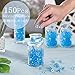 150 Mini Acrylic Pacifiers for Baby Shower Game, 0.86 Inch Bulk Chupones para Gender Reveal Party Favors Table Decoration (Blue)