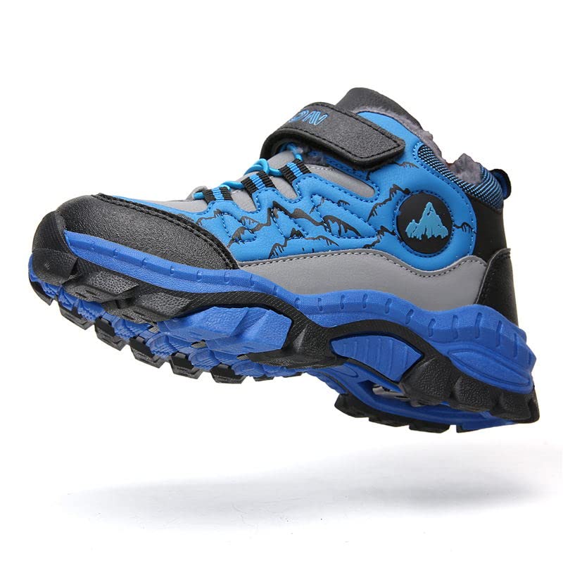 Chaussures d'hiver, de randonnée, de neige, de trekking, de randonnée, chaudes, doublées, en coton, pointure 30-40 EU