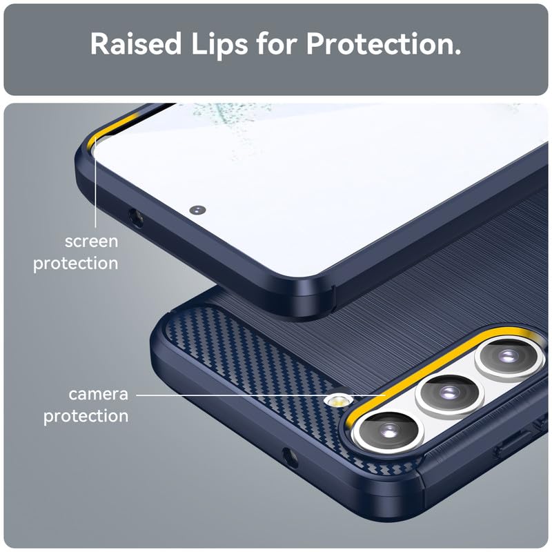 Image of Basic Case for Samsung Galaxy S23 FE (Carbon Fibre Blue)