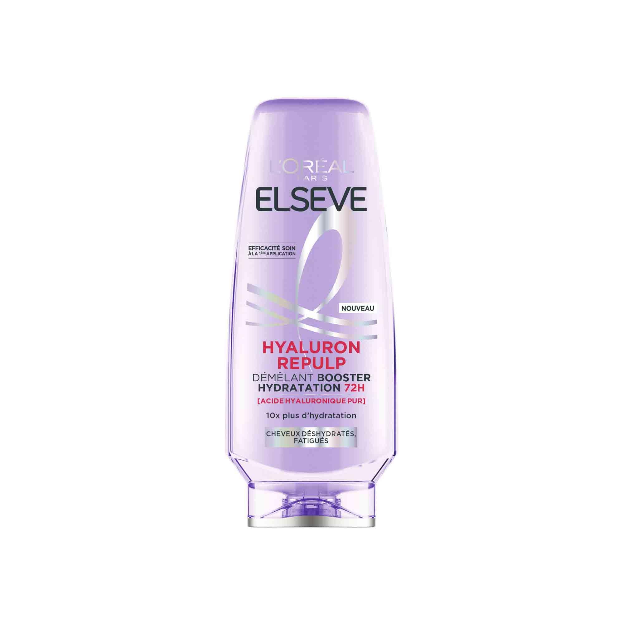 L'Oréal Paris - Re-Hydrating Detangler for Dehydrated and Tired Hair - 72H Hydration - Shine - Flexibility - With Hyaluronic Acid - Elseve Hyaluron Repulp - 200 ml