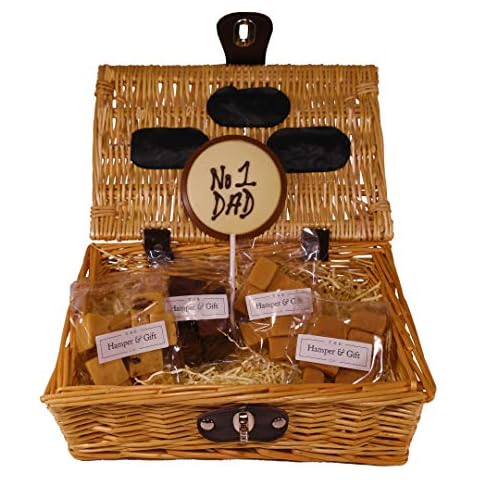 'No 1 Dad' Fudge Hamper Gift Basket - Perfect Confectionery Present for Fathers Cover