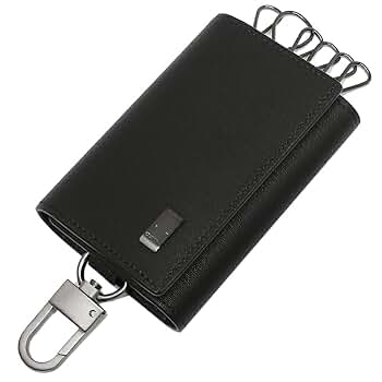 小物 Dunhill Dunhill 19F2F50SG001R Key Case, Side Car, Gunmetal, Black