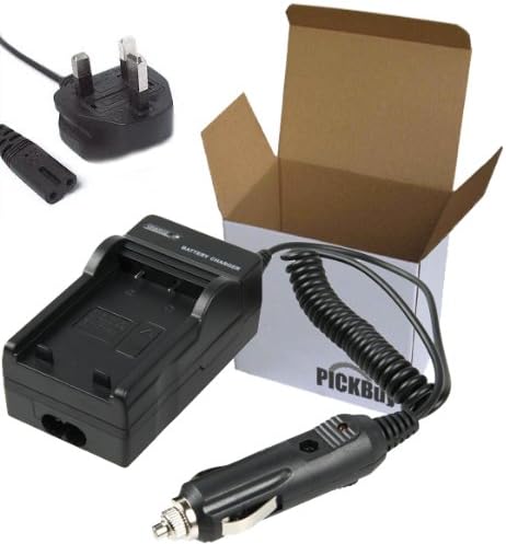 PicknBuy KLIC7004 Charger for KODAK KLIC-7004 Battery Compatible Kodak EASYSHARE V1233, V1253, V1073, M1033, M1093 IS, V1273, KODAK ZI8 with Car adapter and UK power cord